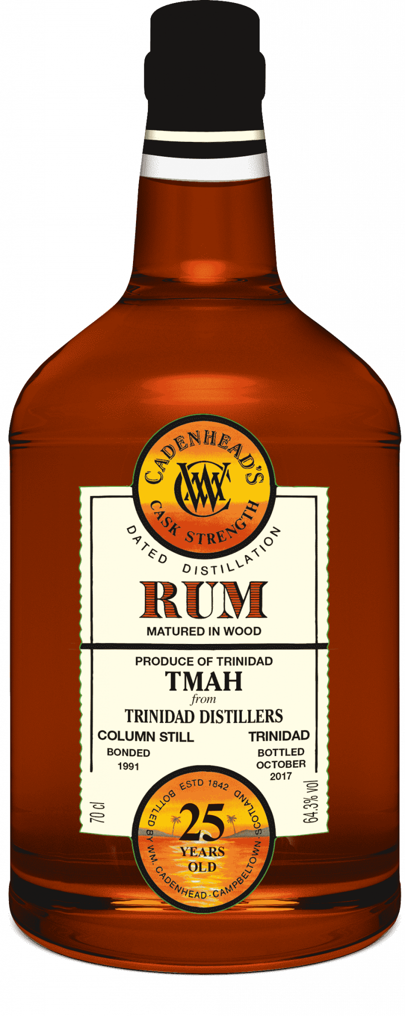 Jamaican Rum 17yo 46.0 ABV (Green Label Rum) Cadenheads Online Shop