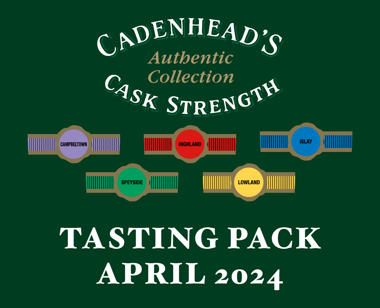 Cadenhead’s Authentic Collection April 2024 (8x2cl whisky samples)