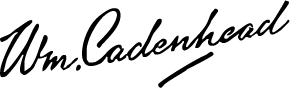 Wm. Cadenhead Signature