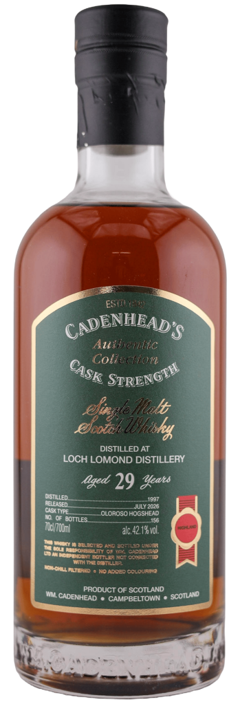 Loch Lomond 29yo 42.1% abv 70cl Single Malt Whisky - Cadenheads